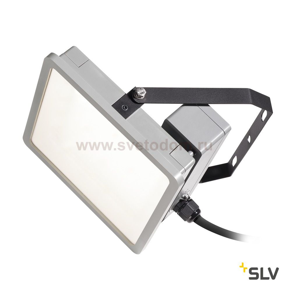 SLV 1002195 ALMINO SINGLE светильник на скобе IP65 45Вт c LED 4000K, 5500лм, 50°, UGR<19, серебристый RAL7005