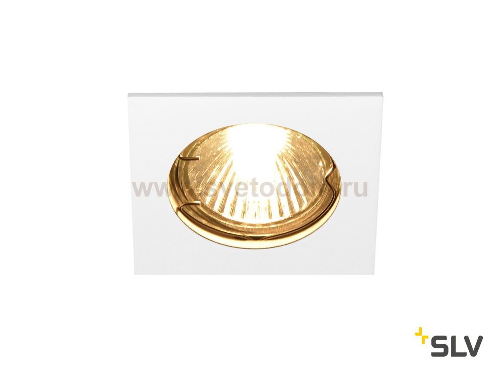 SLV 1002204 PIKA SQUARE QPAR51 светильник встраиваемый для лампы GU10 50Вт макс., белый
