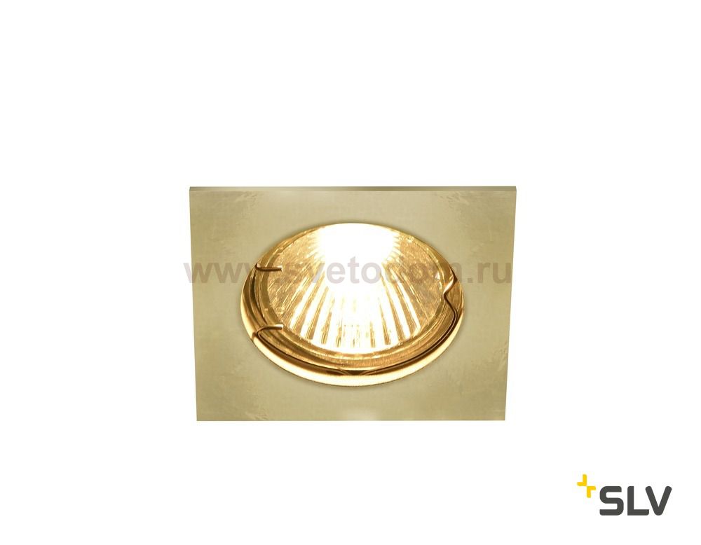 SLV 1002206 PIKA SQUARE QPAR51 светильник встраиваемый для лампы GU10 50Вт макс., латунь