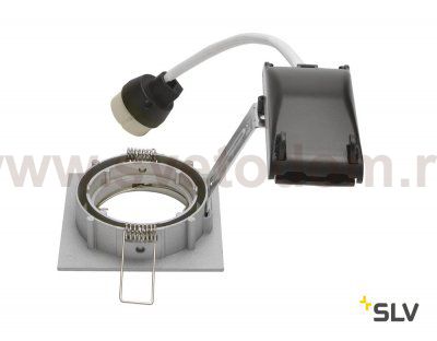 SLV 1002209 PIKA SQUARE TURNO QPAR51 светильник встраиваемый для лампы GU10 50Вт макс., хром