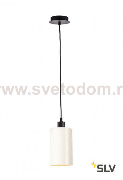 SLV 1002217 FENDA, плафон-цилиндр диам. 12.5см, для лампы E27 40Вт макс., стекло белое