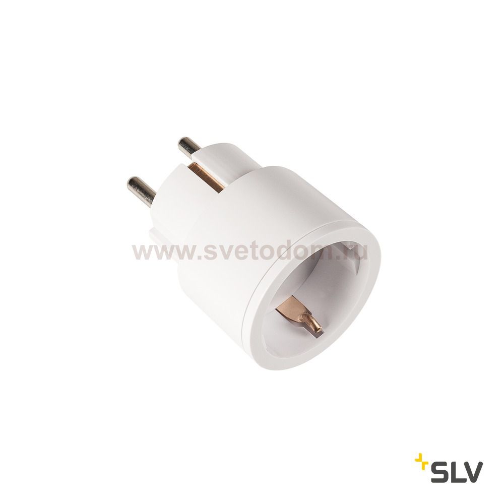 SLV 1002409 SLV CONTROL BY TRUST, радиовыключатель с розеткой, 230W, 2300Вт макс., до 32 передатчиков, белый