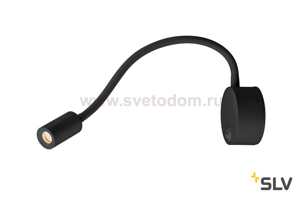 SLV 1002430 DIO FLEX PLATE LED светильник накладной 1.9Вт с выключателем и LED 2700К, 70лм, 45°, черный