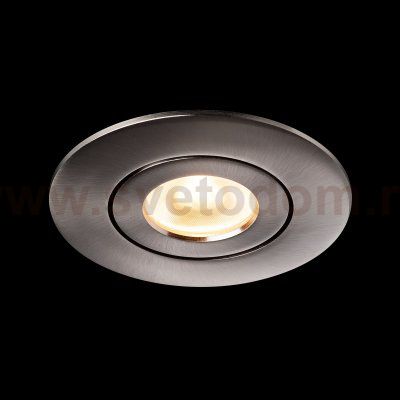 SLV 1002527 SLV PLAY, DOWNLIGHT CCT светильник встраиваемый 10Вт с БП и LED 2700-6500K, 38°, 450лм, никель