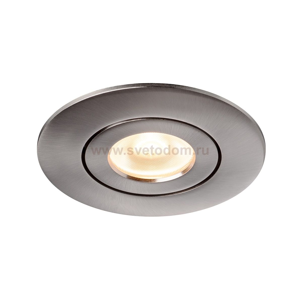 SLV 1002527 SLV PLAY, DOWNLIGHT CCT светильник встраиваемый 10Вт с БП и LED 2700-6500K, 38°, 450лм, никель
