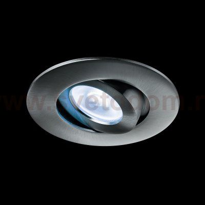 SLV 1002527 SLV PLAY, DOWNLIGHT CCT светильник встраиваемый 10Вт с БП и LED 2700-6500K, 38°, 450лм, никель