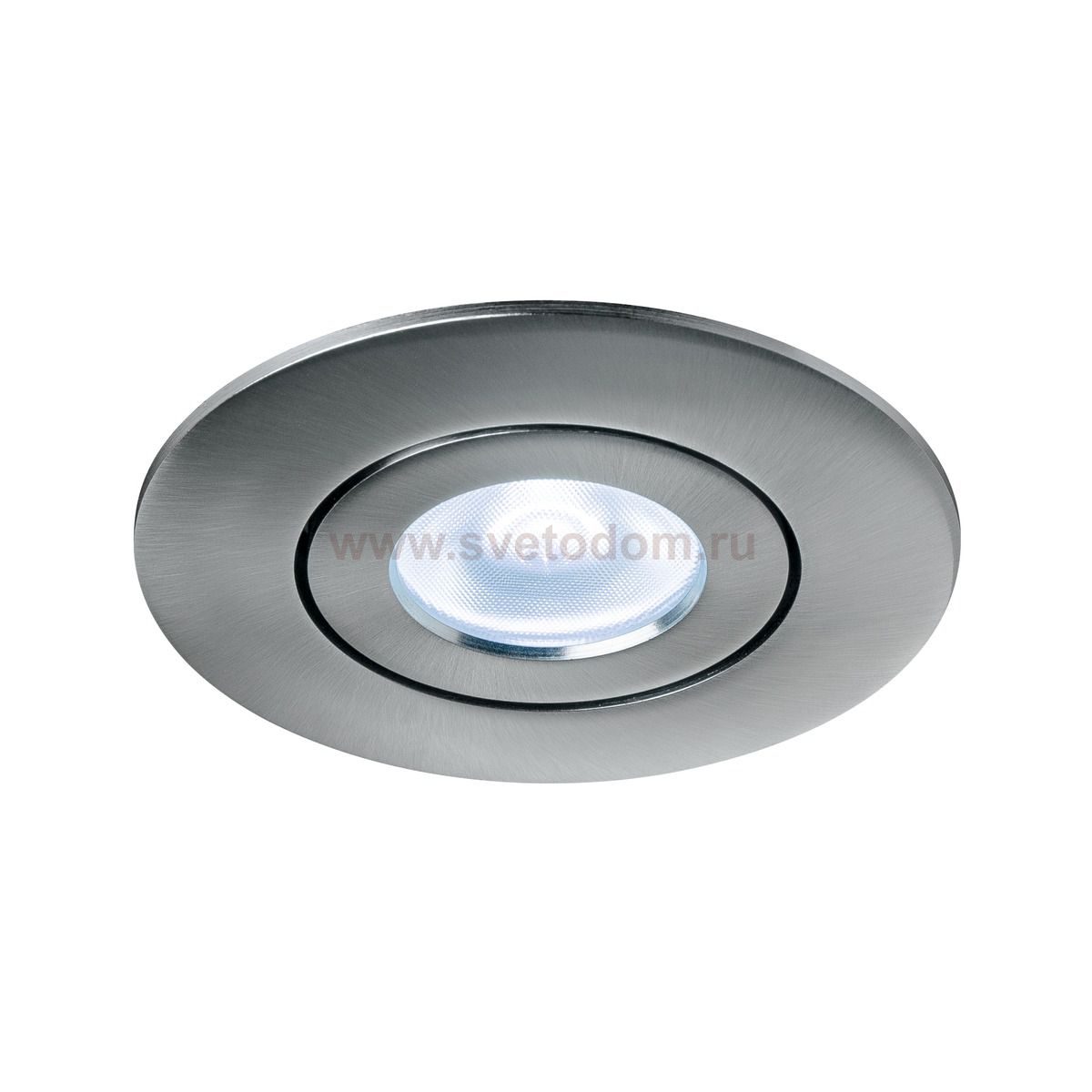 SLV 1002527 SLV PLAY, DOWNLIGHT CCT светильник встраиваемый 10Вт с БП и LED 2700-6500K, 38°, 450лм, никель