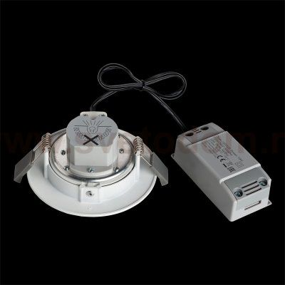 SLV 1002528 SLV PLAY, DOWNLIGHT RGBW светильник встраиваемый 10Вт с БП и LED RGBW, 38°, 450лм, белый