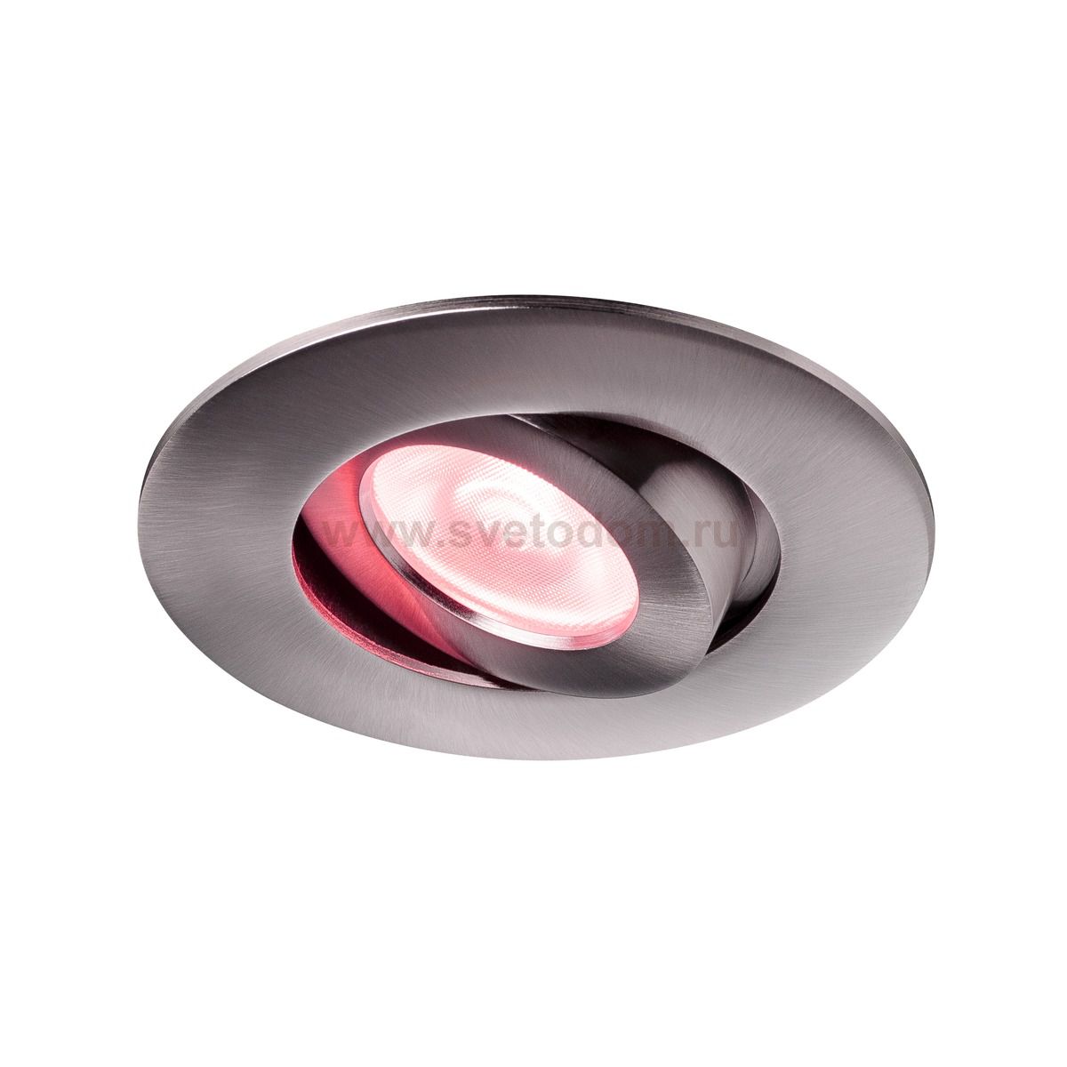 SLV 1002529 SLV PLAY, DOWNLIGHT RGBW светильник встраиваемый 10Вт с БП и LED RGBW, 38°, 450лм, никель