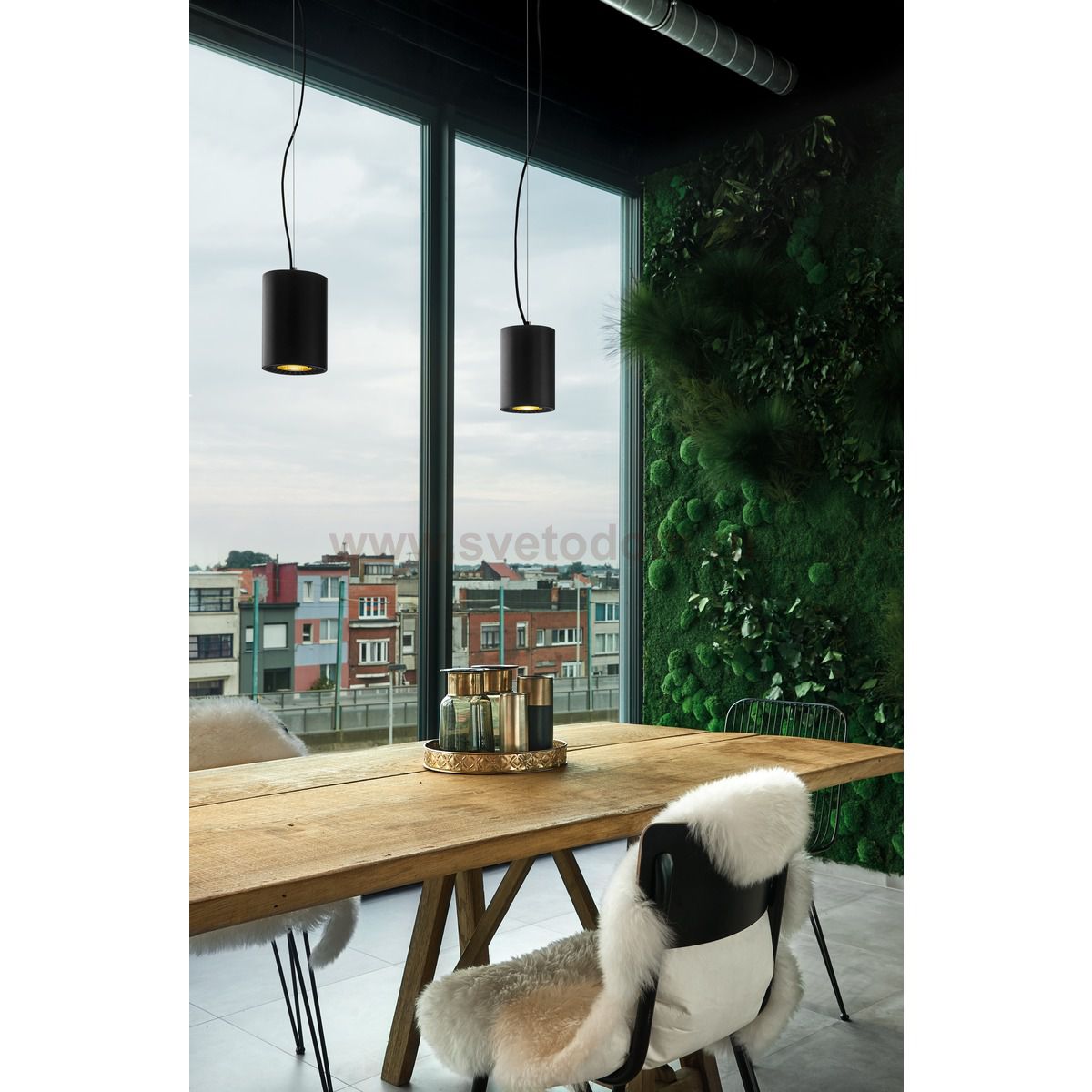 SLV 1003275 SUPROS PD светильник подвесной 31Вт с LED 3000К, 2600лм, CRI>90, 60°, черный