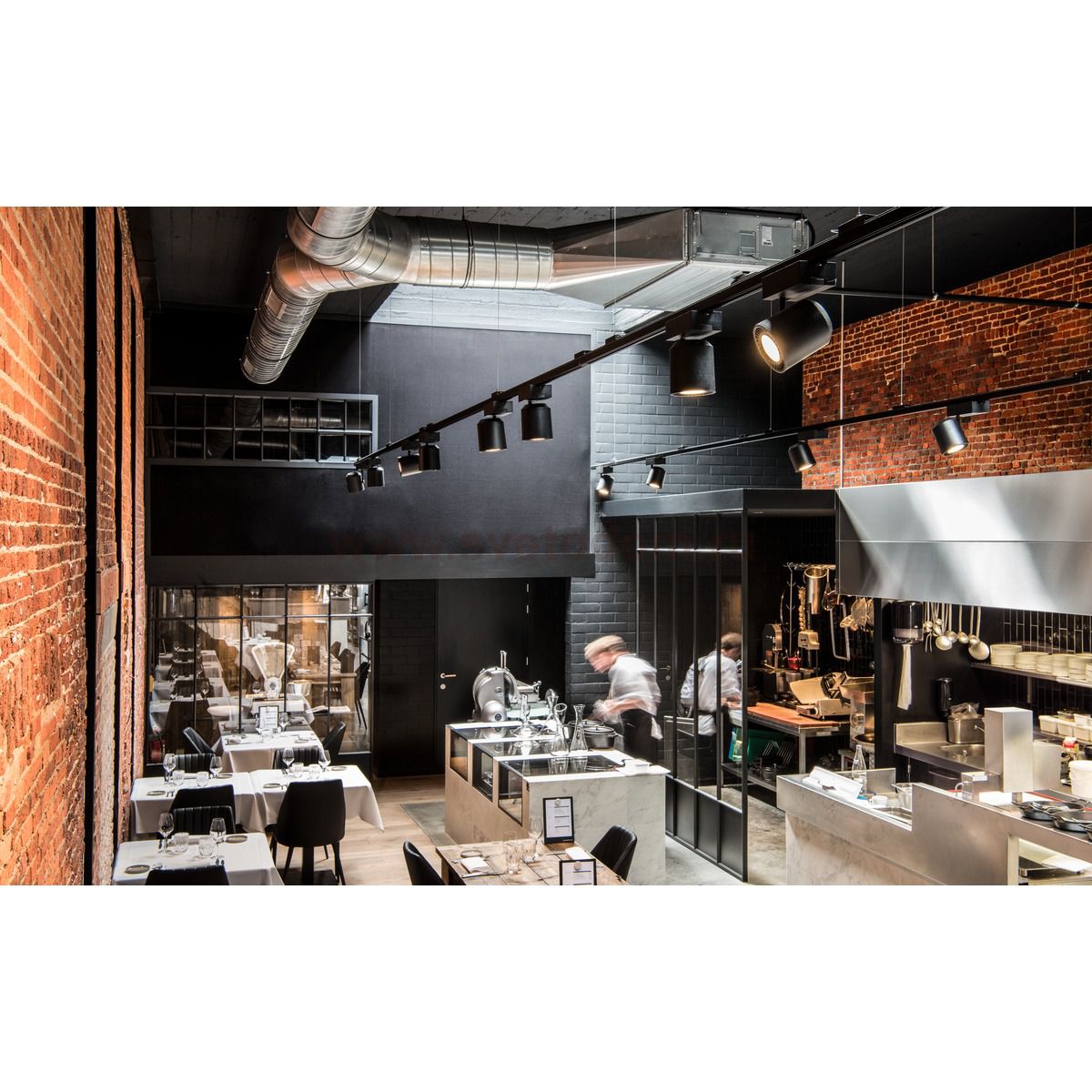 SLV 1003295 3Ph, SUPROS светильник 36Вт с LED 3000К, 3380лм, CRI>90, 60°, черный