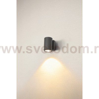 SLV 1003423 ENOLA ROUND M WL светильник настенный IP65 10Вт c LED 3000/4000К, 720/820лм, 38°, антрацит