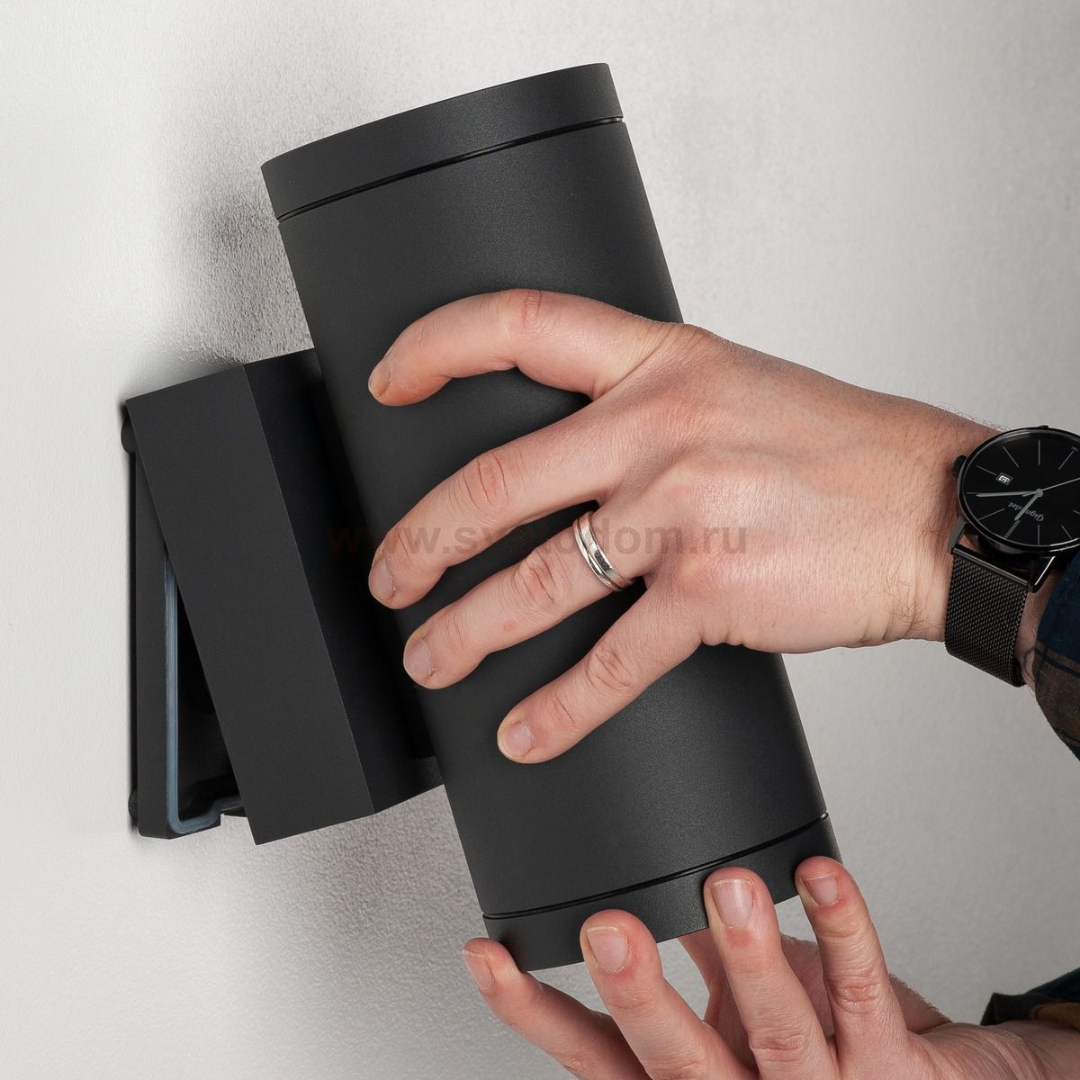 SLV 1003425 ENOLA ROUND UP/DOWN M WL светильник настенный IP65 19Вт c LED 3000/4000К, 2x 740/840лм, 38°, антрацит