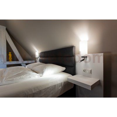 SLV 1003428 QUADRASS SPOT WL светильник настенный для лампы E27 40Вт макс., c LED 2Вт, 3000K, 200лм, 25°, черный/ хром/ белое стекло