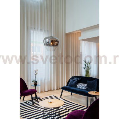 SLV 1003444 PANTILO CONVEX 40 светильник подвесной для лампы E27 40Вт макс., с основанием, хром