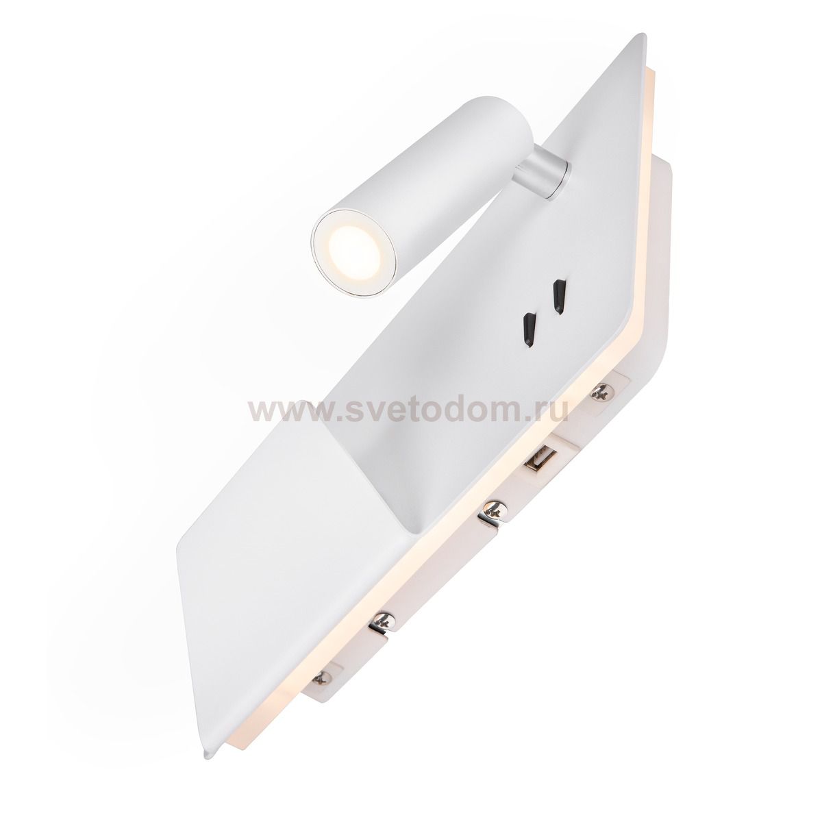 SLV 1003457 SOMNILA SPOT LEFT светильник настенный 13Вт с USB (2A макс.), LED 3000K, 646лм+65лм, 40°, CRI>90, белый