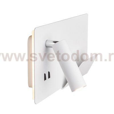 SLV 1003458 SOMNILA SPOT RIGHT светильник настенный 13Вт с USB (2A макс.), LED 3000K, 646лм+65лм, 40°, CRI>90, белый