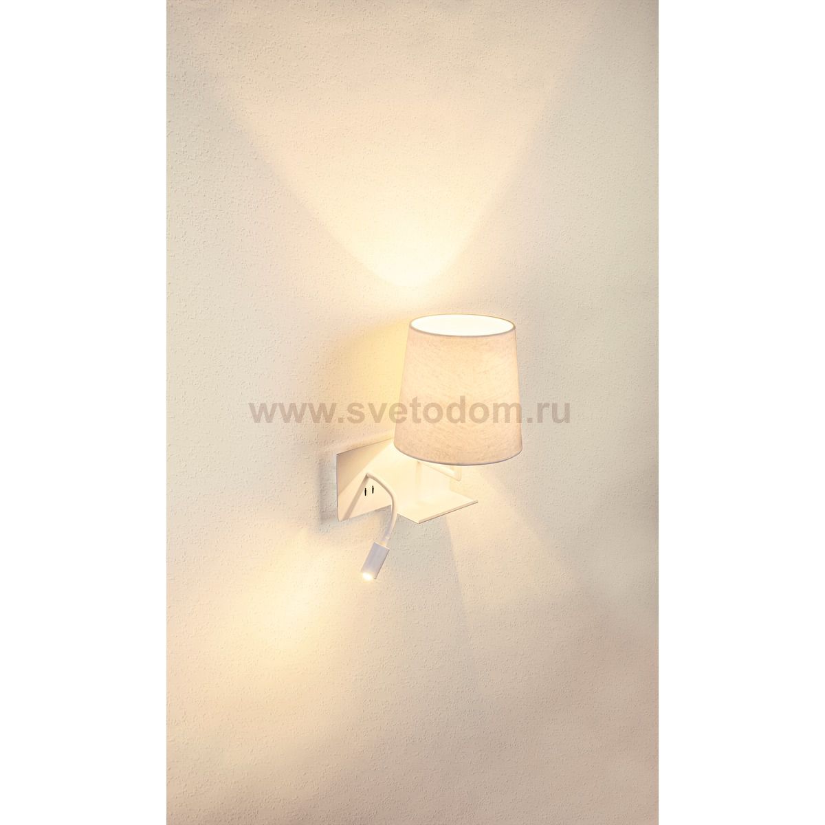 SLV 1003460 SOMNILA FLEX RIGHT светильник настенный для лампы Е27 40Вт макс., с USB (2A макс.) и с LED 3Вт, 3000K, 65лм, CRI>90, белый