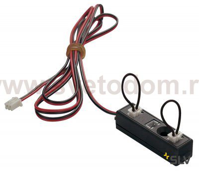 SLV 111850 Steckerleiste, 3 Ausg?nge mit zwei Br?cken, schwarz, max. 350mA