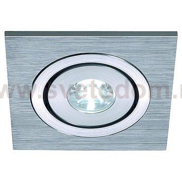 SLV 111870 LELEX 1 светильник встраиваемый 350mA с PowerLED 1Вт, 4000K, 110lm, 25°, матированный алюминий