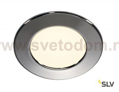 SLV 112162 Downlight DL 126 LED, rund, chrom, 3W LED, 2700K