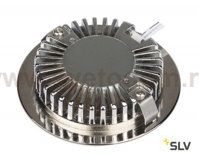 SLV 112165 Downlight DL 126 LED, rund, metall geb?rstet, 3W LED, 2700K