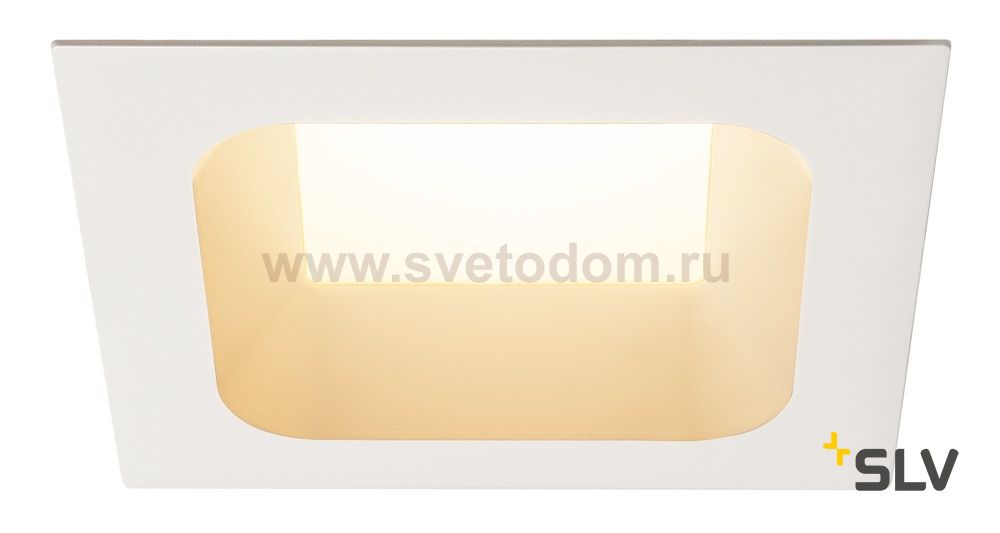 112702 SLV VERLUX 28 светильник встраиваемый с LED 28Вт (31Вт), 3000К, 2360лм, 80°, белый