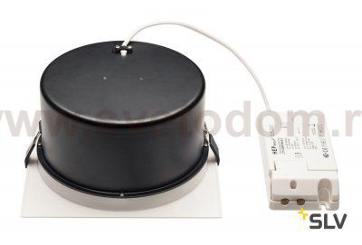 112702 SLV VERLUX 28 светильник встраиваемый с LED 28Вт (31Вт), 3000К, 2360лм, 80°, белый