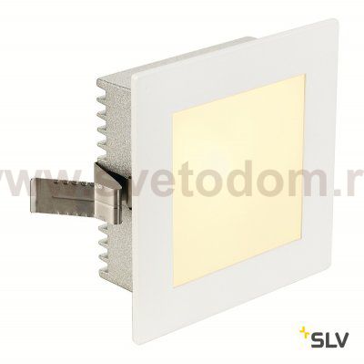 SLV 112731 FLAT FRAME BASIC Einbauleuchte eckig, weiss, G4, max. 20W