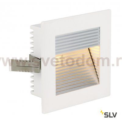 SLV 112771 FLAT FRAME CURVE Einbauleuchte eckig, weiss, G4, max. 20W