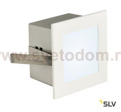 SLV 113260 FRAME BASIC LED Einbauleuchte, eckig, mattweiss, neutral- weisse LED