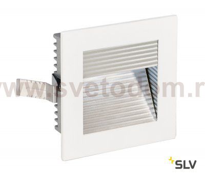 SLV 113290 FRAME CURVE LED Einbauleuchte, eckig, mattweiss, neutral- weisse LED