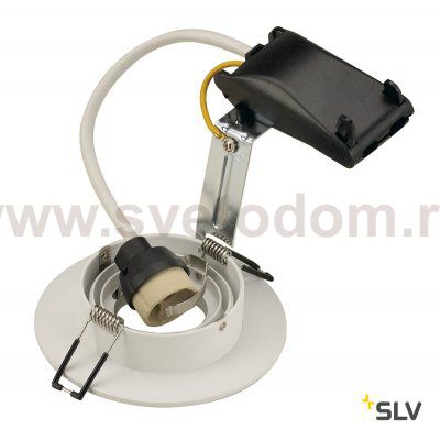 SLV 113441 NEW TRIA XL ROUND GU10 Downlight, mattweiss, max. 50W, inkl. Clipfedern