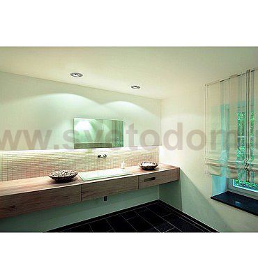 SLV 113466 NEW TRIA 68 GU10 ROUND Downlight, alu geb?rstet, max. 50W, inkl. Clipfedern