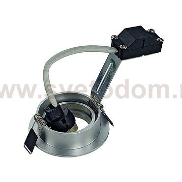 SLV 113466 NEW TRIA 68 GU10 ROUND Downlight, alu geb?rstet, max. 50W, inkl. Clipfedern