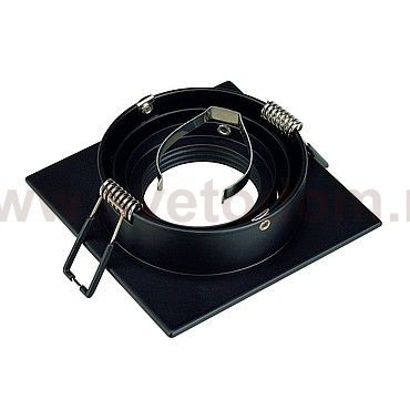 SLV 113481 NEW TRIA I MR16 Downlight, eckig, mattschwarz, max. 50W, inkl. Clipfedern