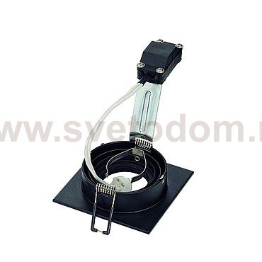 SLV 113481 NEW TRIA I MR16 Downlight, eckig, mattschwarz, max. 50W, inkl. Clipfedern