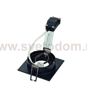 SLV 113481 NEW TRIA I MR16 Downlight, eckig, mattschwarz, max. 50W, inkl. Clipfedern