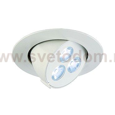 SLV 113600 TRITON 3 GIMBLE светильник встраиваемый с 3 PowerLED по 1Вт, 4000K, 250lm, 25°, 350mA, белый