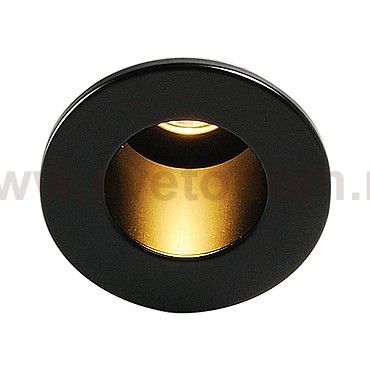SLV 113670 TRITON MINI LED HORN Down- light, rund, schwarz, 1W LED, warmweiss