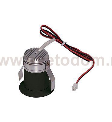 SLV 113670 TRITON MINI LED HORN Down- light, rund, schwarz, 1W LED, warmweiss