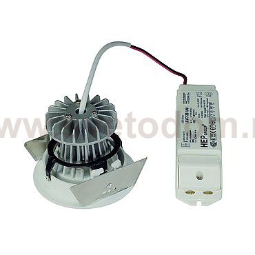 SLV 113791 TRITON 4 SET, светильник встраив. с 4 LED по 3Вт (12.2Вт), 3000K, 600lm, 30° + блок питания, белый