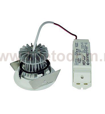 SLV 113791 TRITON 4 SET, светильник встраив. с 4 LED по 3Вт (12.2Вт), 3000K, 600lm, 30° + блок питания, белый