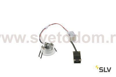 SLV 113971 NEW TRIA MINI DL ROUND Set Downlight, mattweiss, 30°, 3000K, inkl. Treiber, Clipfed.
