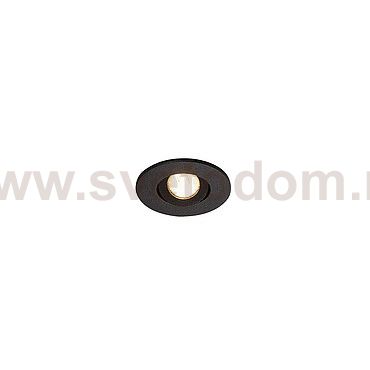 SLV 113980 NEW TRIA MINI DL ROUND Downlight, mattschwarz, 30°, 3000K, inkl. MI-Stecker,Clipf.