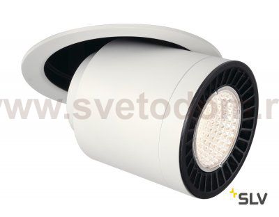 SLV 114121 SUPROS MOVE Deckeneinbau- leuchte, rund, weiss, 3000lm, 3000K, SLM LED, 60° Reflektor