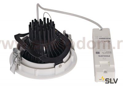 SLV 114161 SUPROS DL Deckeneinbauleuchte, rund, wei?, 3000lm, 4000K, SLM LED, 60° Reflektor