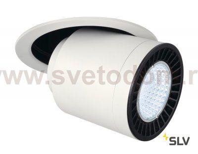 SLV 114171 SUPROS MOVE Deckeneinbau- leuchte, rund, wei?, 3000lm, 4000K, SLM LED, 60° Reflektor