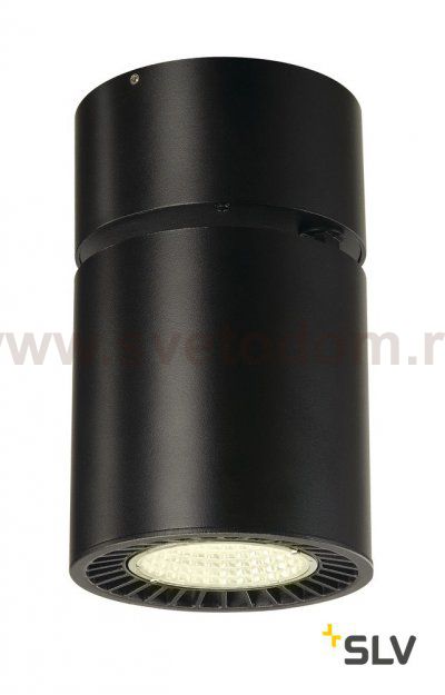 SLV 114180 SUPROS CL Deckenleuchte, rund, schwarz, 3000lm, 4000K, SLM LED, 60° Reflektor