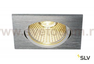 SLV 114396 NEW TRIA 68 LED DL SQUARE Set, alu-brushed, 9W, 38°, 3000K, inkl. Treiber